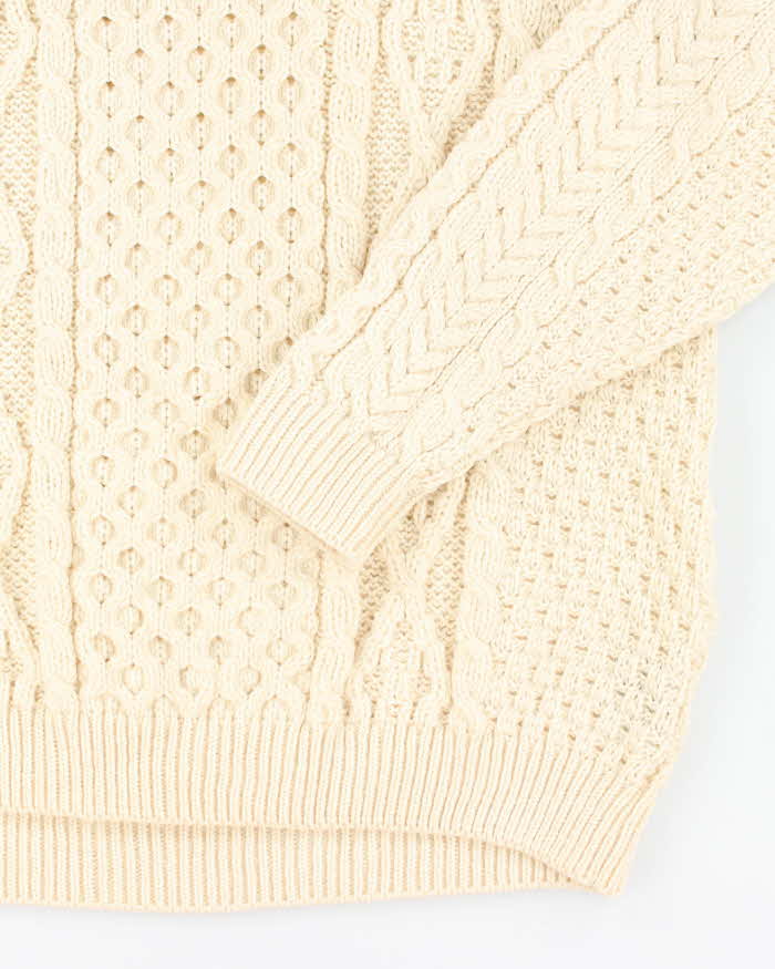 Vintage Blarney Heavyweight Wool Aran Knit Jumper - XL