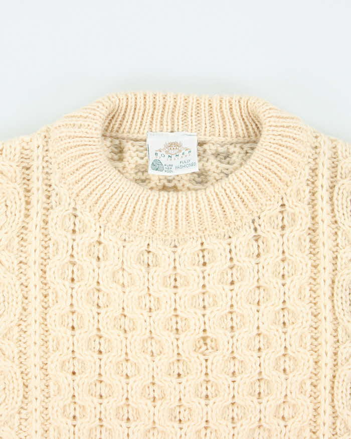 Vintage Bonner Chunky Wool Knit Jumper - L