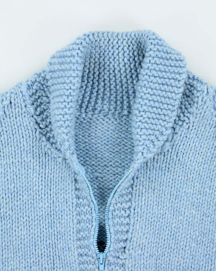 Vintage 80's Cowichan Heavyweight Golf Design Zip Up Cardigan - XL