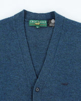 Vintage Crocodile Wool Button-Up Tank Knit - M