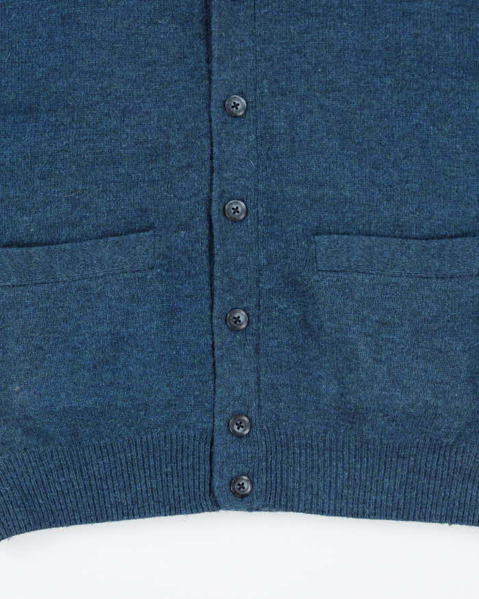 Vintage Crocodile Wool Button-Up Tank Knit - M