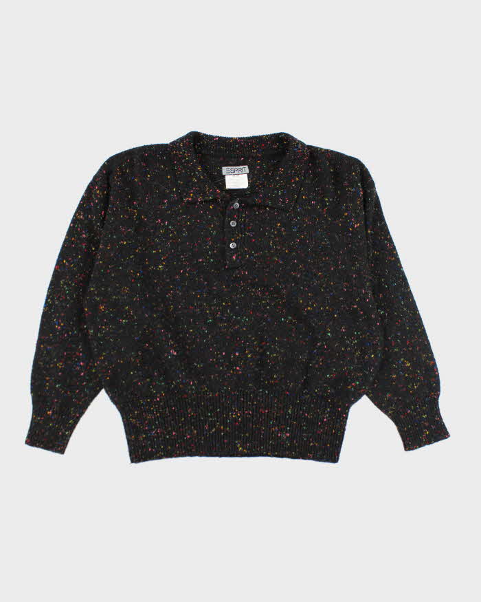 Vintage 90's Esprit Speckled Wool Blend Knit Jumper - M