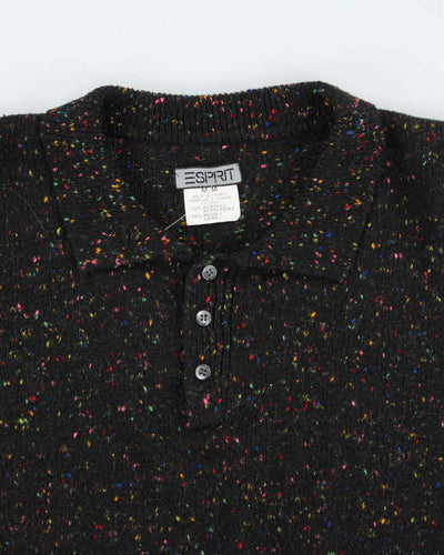 Vintage 90's Esprit Speckled Wool Blend Knit Jumper - M