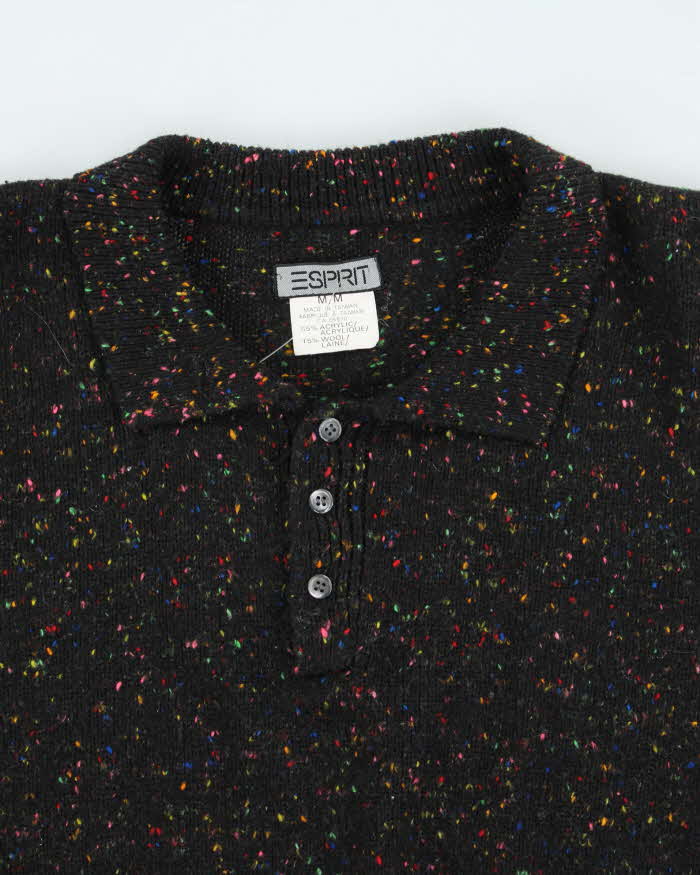 Vintage 90's Esprit Speckled Wool Blend Knit Jumper - M