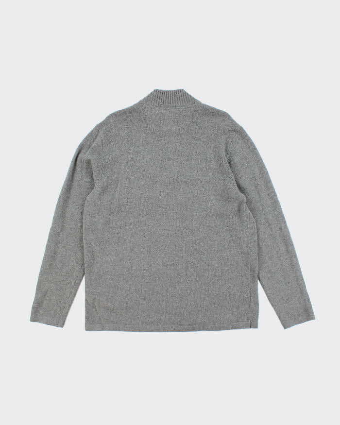 Vintage 2000's Eddie Bauer Quarter Zip Knit Jumper - L