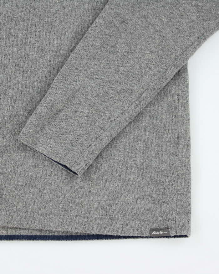 Vintage 2000's Eddie Bauer Quarter Zip Knit Jumper - L