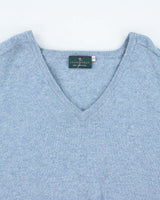 Vintage Loch Carron Blue Wool Knit Jumper - XL
