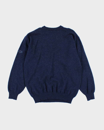 Vintage Jaeger Wool Argyle Jumper - M