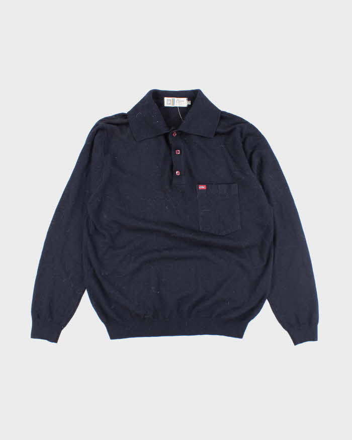 Vintage Oswal Wool Collard Jumper - M