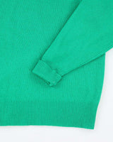 Vintage Naturalism Green V-Neck Woo Jumper - L