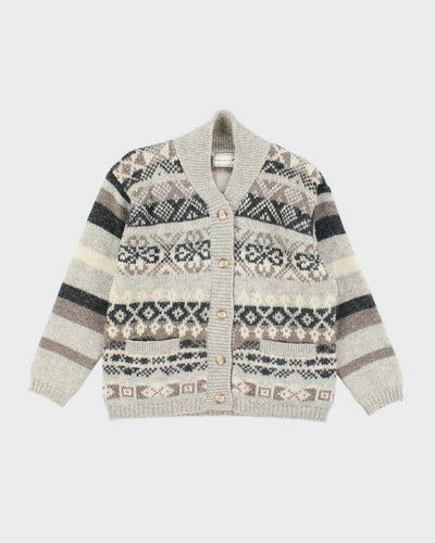 Vintage Daniela Veo Shetland Wool Cardigan - S