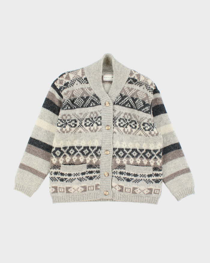 Vintage Daniela Veo Shetland Wool Cardigan - S