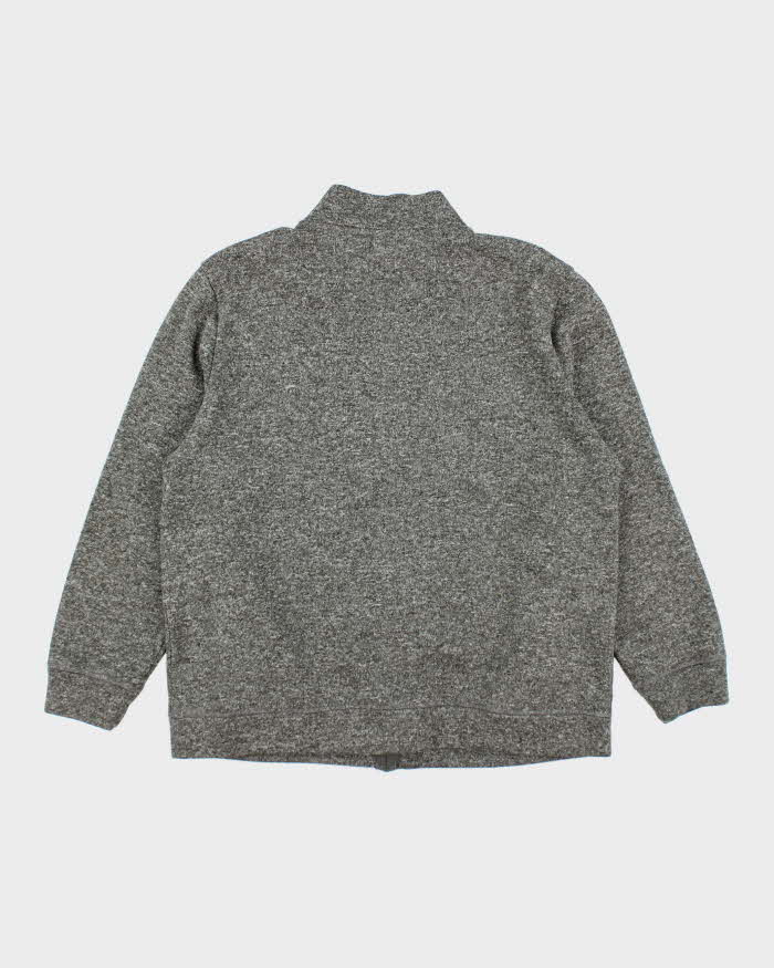 Realtree Grey Knit Zip-Up Jumper - XL