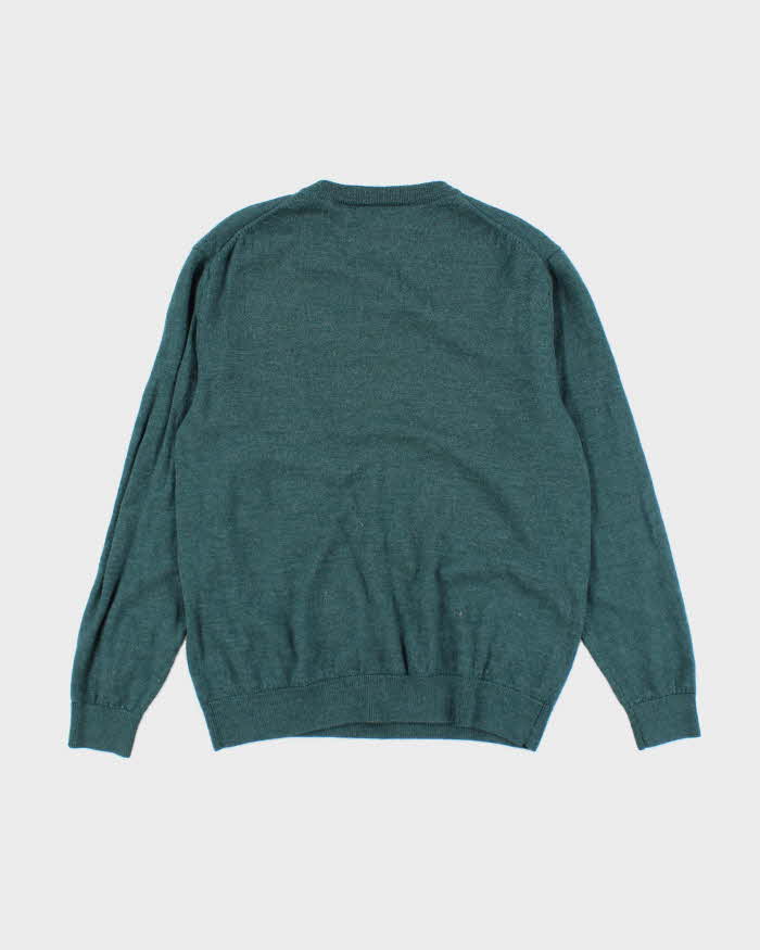 Vintage 90's Turnberry Merino Wool V-Neck Knit Jumper - M