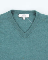 Vintage 90's Turnberry Merino Wool V-Neck Knit Jumper - M