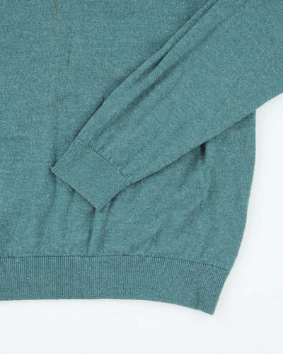 Vintage 90's Turnberry Merino Wool V-Neck Knit Jumper - M