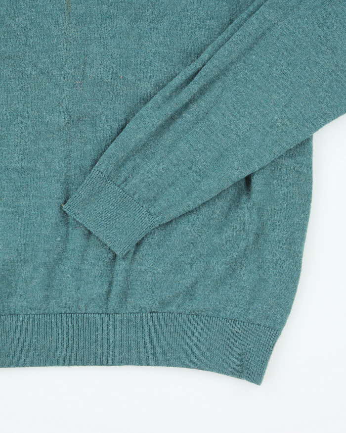Vintage 90's Turnberry Merino Wool V-Neck Knit Jumper - M