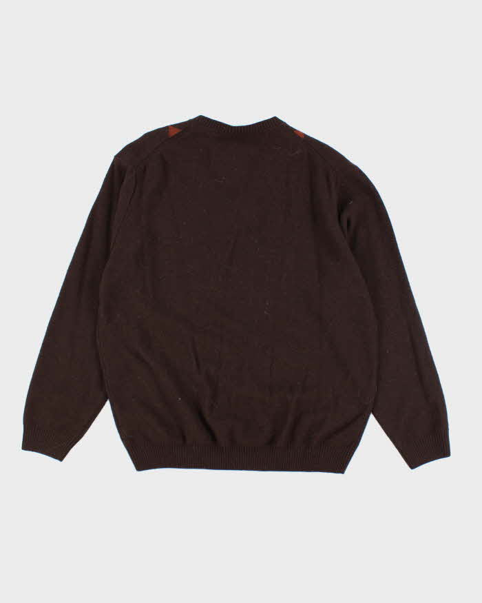 Vintage 90's Lacoste V-Neck Knit Jumper - L