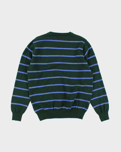 Vintage Chaps Striped Chunky Knit Jumper - L