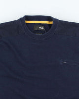 Vintage Y2K Fila Small Pocket Chunky Knit Jumper - L