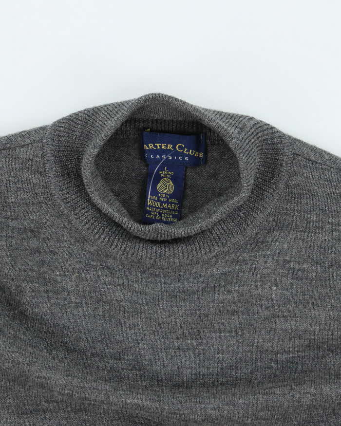Vintage 80's Carter Club Merino Wool Knit Jumper - L