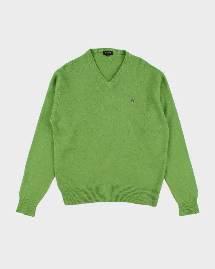 Vintage 2000's GANT Lambswool V-Neck Knit Jumper - M