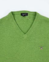 Vintage 2000's GANT Lambswool V-Neck Knit Jumper - M