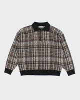 Vintage Attimo Chunky Quarter Button Knit Jumper - L