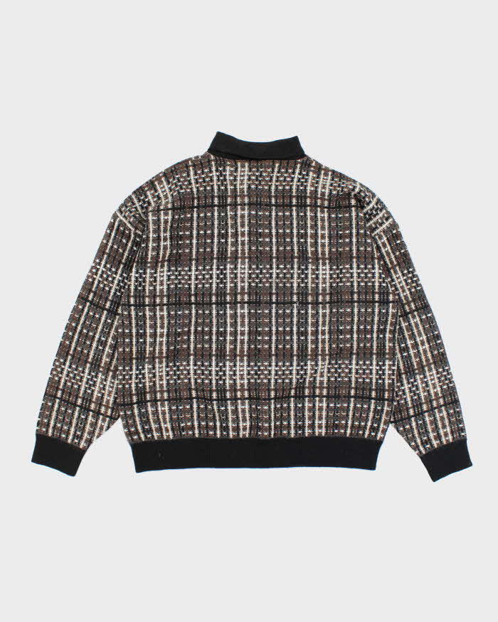 Vintage Attimo Chunky Quarter Button Knit Jumper - L