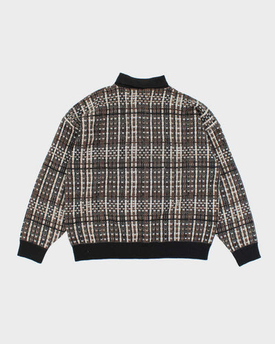 Vintage Attimo Chunky Quarter Button Knit Jumper - L
