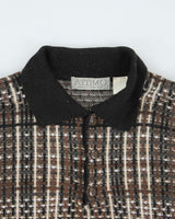 Vintage Attimo Chunky Quarter Button Knit Jumper - L