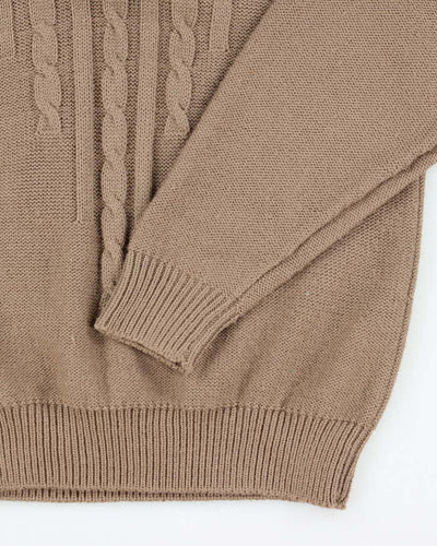 Vintage 90's Fred Perry Cable Knit Jumper - M