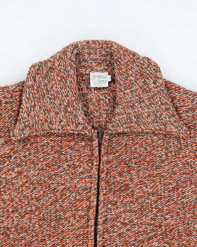 Vintage 70s Tricot De Luxe Wool Blend Knit Zip-Up - M