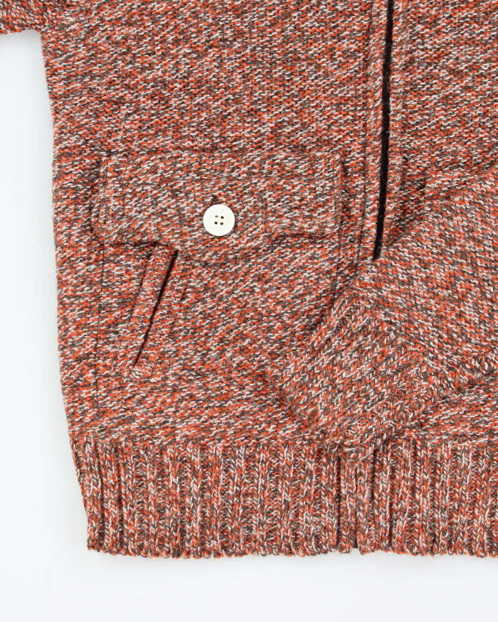 Vintage 70s Tricot De Luxe Wool Blend Knit Zip-Up - M