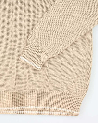 Vintage 90's Eddie Bauer Oversized V-Neck Collared Knit Jumper - XXL