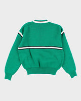 Vintage 90's Ski Graphic Printed Chunky Knit Jumper - M