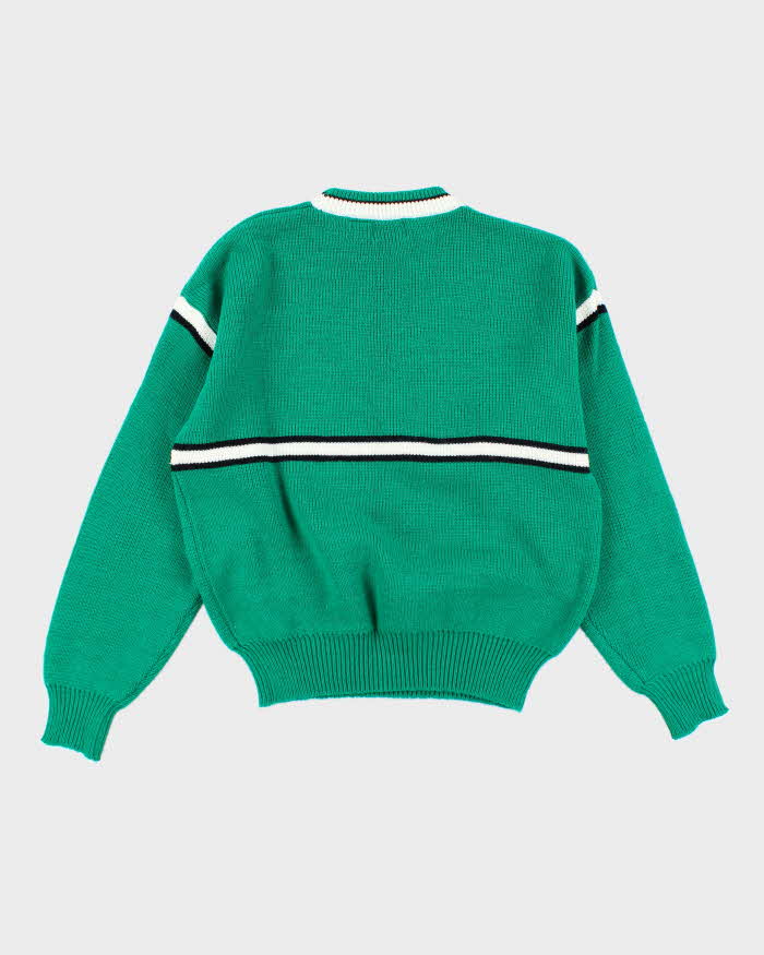 Vintage 90's Ski Graphic Printed Chunky Knit Jumper - M