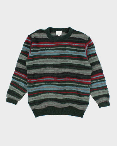 Vintage 90's London Fog Ribbed Oversized Knit Jumper - M