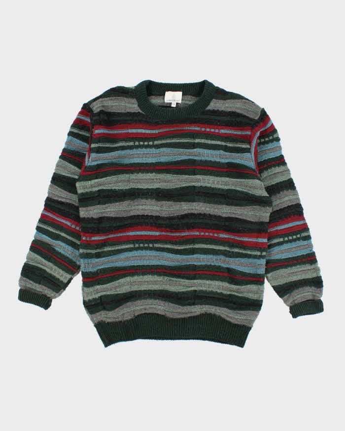 Vintage 90's London Fog Ribbed Oversized Knit Jumper - M