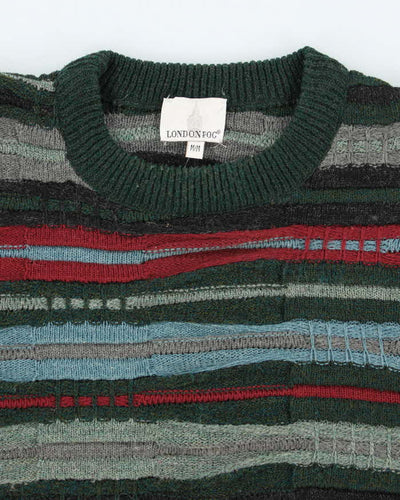 Vintage 90's London Fog Ribbed Oversized Knit Jumper - M