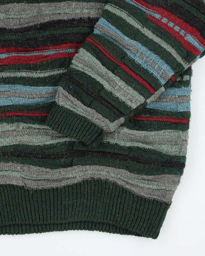 Vintage 90's London Fog Ribbed Oversized Knit Jumper - M
