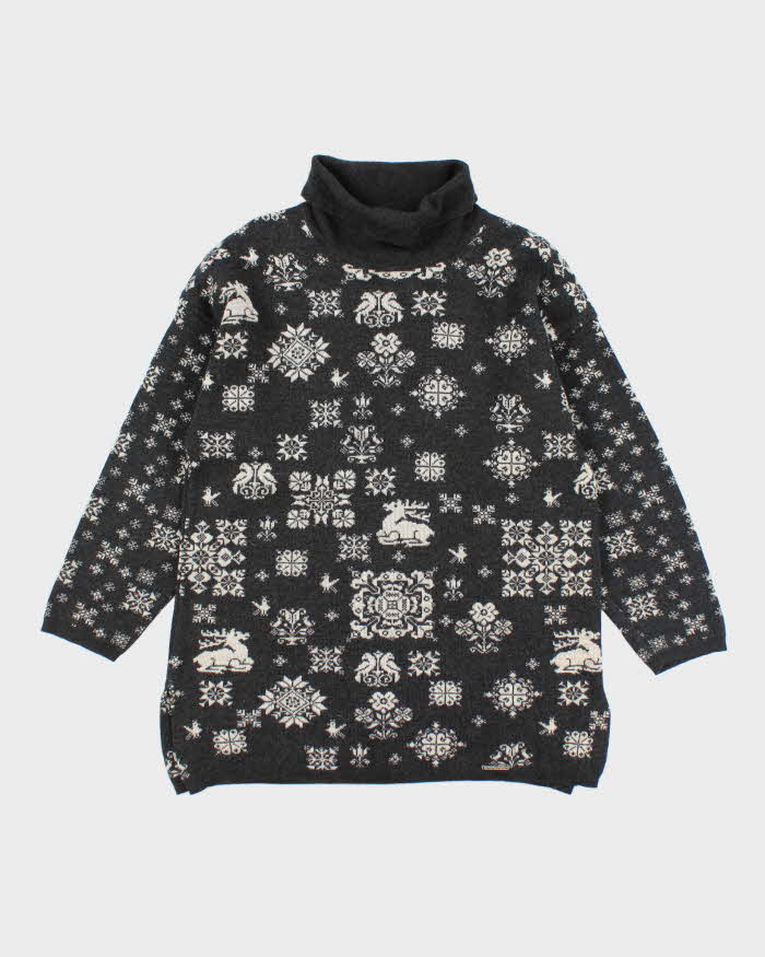 Vintage Geiger Wool Pattern Jumper - M