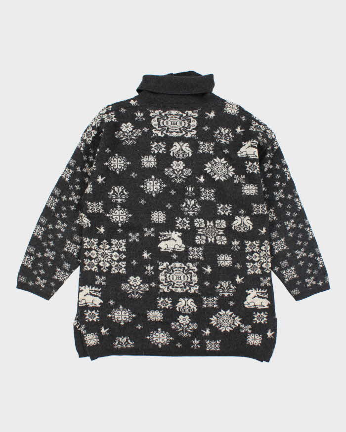 Vintage Geiger Wool Pattern Jumper - M