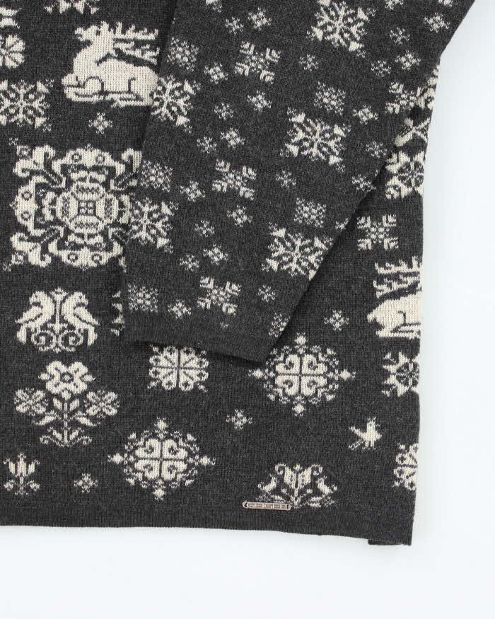 Vintage Geiger Wool Pattern Jumper - M