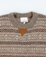 Vintage 90's London Fog Patterned Chunky Knit - XL