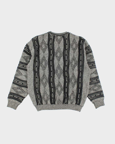 Vintage Tosani Wool Blend Pattern Jumper - XL
