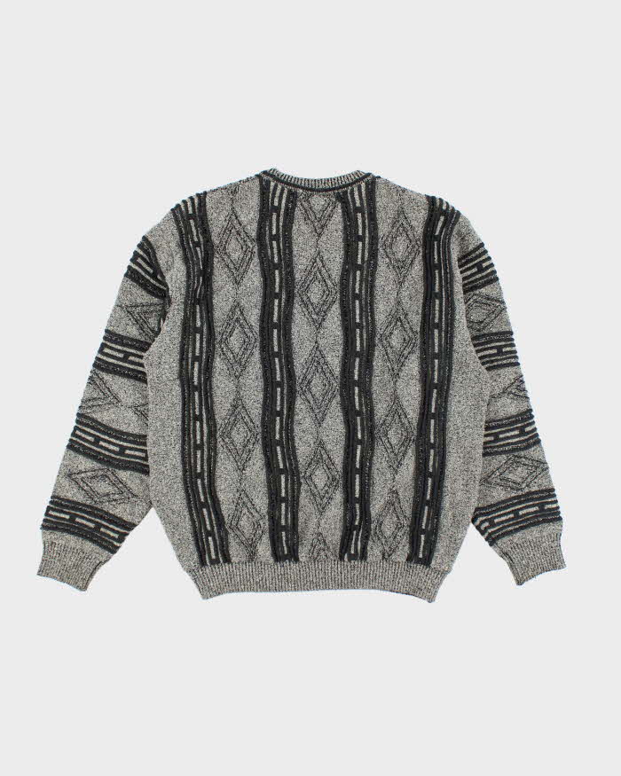 Vintage Tosani Wool Blend Pattern Jumper - XL