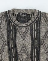 Vintage Tosani Wool Blend Pattern Jumper - XL