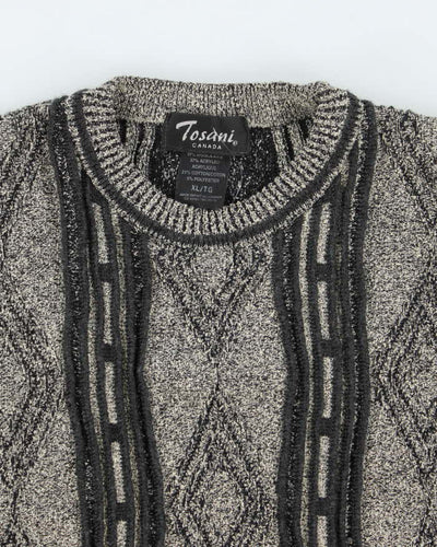 Vintage Tosani Wool Blend Pattern Jumper - XL