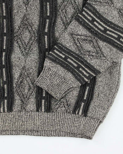 Vintage Tosani Wool Blend Pattern Jumper - XL